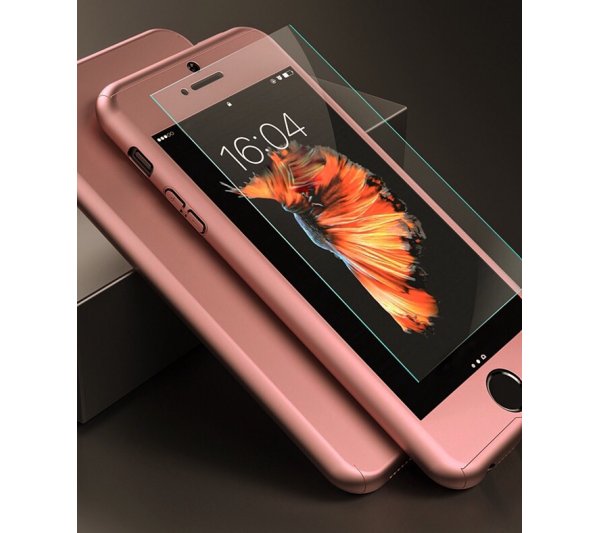 360° kryt iPhone 5/5S/SE - ružový